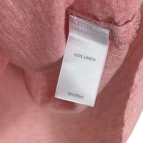 J.Jill Pure Jill Linen Popover Tunic Top Size XL Classic Coastal Resort Vacation - Picture 13 of 13